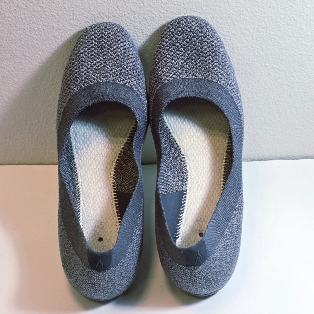 Allbirds Tree breezer knit ballet flats gray everyday slip-on size 10.5 - Picture 6 of 13